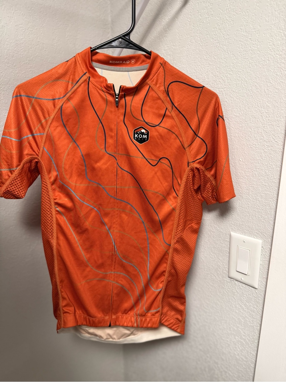 Men’s KOMRAD Orange Cycling Jersey - Medium
